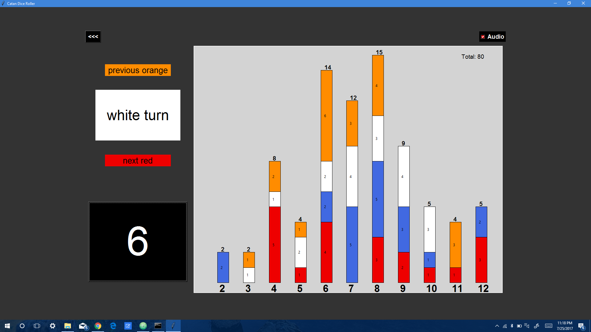 old version catan dice stat tracker